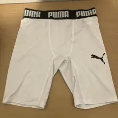 PUMA ホワイト インナータイツAsiaサイズs