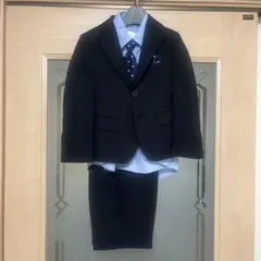 OLIVER HOUSE ストライプ ブラックスーツ 100cm