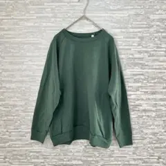 新品・未使用　ワークマン グリーン スウェット LLサイズ 長袖　タグ付き
