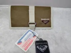 未使用品　QUIKSILVER 二つ折り長財布 ブラウン キャンバス