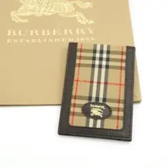 ✨未使用展示品✨ BURBERRY パスケース ノバチェック ブラウン