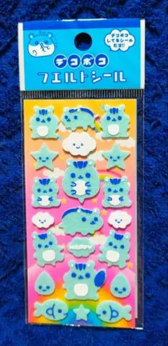 動物キャラクター フェルトシール