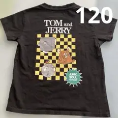 トムとジェリー Tシャツ ブラック 120cm
