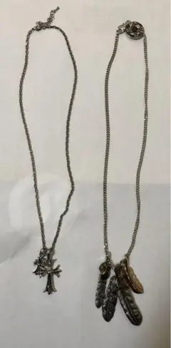 シルバー ネックレス 2点セット