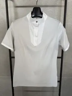 サムシールド ショーシャツ 半袖 グレーラメ S 乗馬 美品