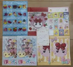 ほっぺちゃん クリアファイル ポストカード シールセット 証明書付き