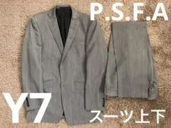 ★美品★Y7　スーツ上下　パーフェクトスーツファクトリー　P.S.F.A　グレー