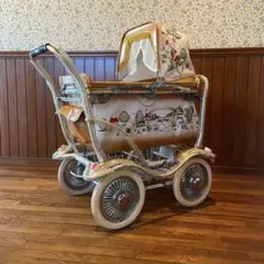 アンティーク ベビーカー 昭和レトロ 乳母車 美品 当時物 店舗什器