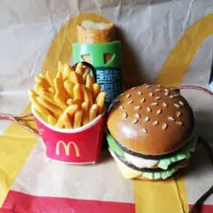 マックフード　食品サンプル　ストラップ