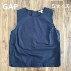 GAP ギャップ ノースリーブ トップス ブラウス ネイビー Sサイズ
