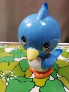 内藤ルネ　ブルーバード　青い鳥　陶器製　貯金箱