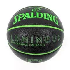 【新品】Spalding バスケットボール 5号球 ルミナス ブラック×グリーン