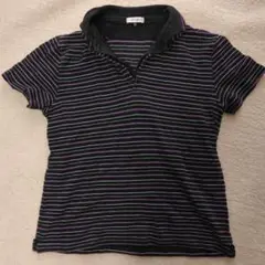 A.V.V HOMME ストライプ ポロシャツ サイズ50
