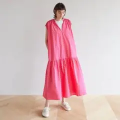 SeaRoomlynn コットンポプリンギャザーワンピース Sサイズ