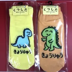 ★恐竜展　限定　おえかきさん 恐竜柄靴下 23~25cm