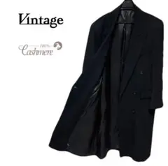 希少★PER VALENTINO カシミア100% マキシ丈 ダブルロングコート
