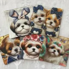 ハンドメイドꕤコースター犬