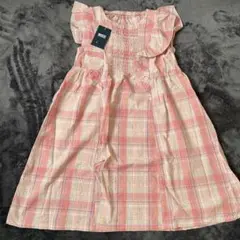 【新品タグ付き】ブリーズ　フリル袖ワンピース　140