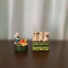 可愛い動物たちのヒンジボックス