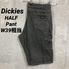 ディッキーズ　ブラック　ペインターパンツ　ハーフパンツ　ショーツ W39相当