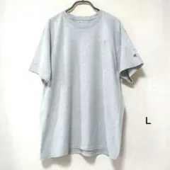 Champion チャンピオン Tシャツ グレー ワンポイント US古着 Ｌ