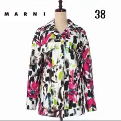 【新品タグ付き】MARNI 2020 総柄プリントジャケット ペイント 38