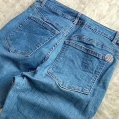 現行 ボーダーズアットバルコニー デニムパンツ ストレッチ スキニー