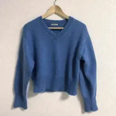 AURALEE モヘヤブルーニット
