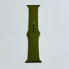 Apple腕時計バンド 38/40/41ＭＭ　カーキ 緑 シリコン シンプル