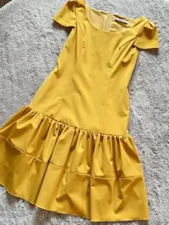 FOXEY NEWYORK フリルワンピース イエロー