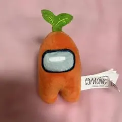 Among Us オレンジのぬいぐるみ キーホルダー付き
