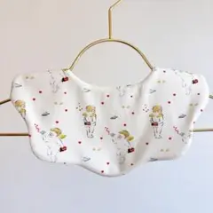 金のエンジェル　完成品　もくもくスタイ ハンドメイドスタイ　よだれかけ