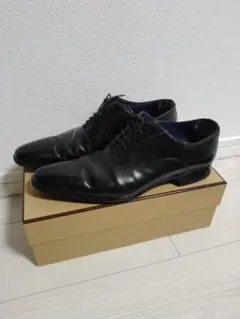 Santoni サントーニ プレーントゥ ブラック サイズ6.5