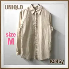 UNIQLO【M】シャツ ブラウス シースルー 綿100%