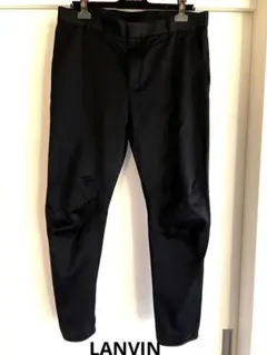 ☆美品☆ランバン/パンツ/スラックス/48/ブラック/メンズ