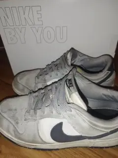 Nike By You 　DUNK　グレー/ネイビー スニーカー　26センチ