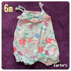 carter's 花柄　ロンパース 6m 70 カバーオール　サロペット　キャミ