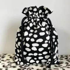 巾着袋　ダルメシアン
