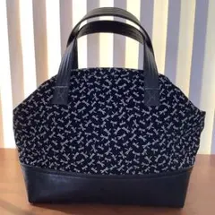 新品　トンボ柄　ガマ口　本革トートバッグ　大容量　匿名配送