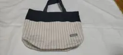 リネンストライプのトートバッグ