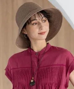 23区　洗える　ハット　uvカット　ペーパーハット