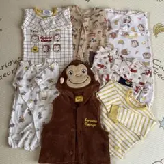 おさるのジョージ　ロンパース　冬服