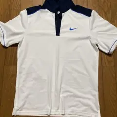 Nike ポロシャツ ホワイト/ネイビー LL