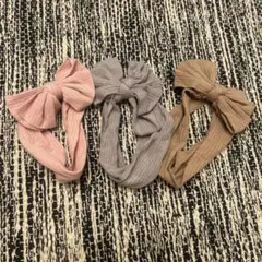 【✨️セット売り✨️】リボン付きヘアバンド3色セット