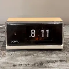 COPAL パタパタ時計 AP-110 昭和レトロ ホワイト ブラック クリーム