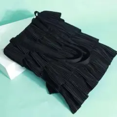 SHEIN トートバッグ フリル 黒