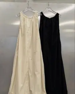 Gather Balloon Dress ブラック