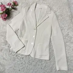 【未使用】AMACA定価28600円　サマージャケット　カーディガン　白