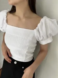 SNIDEL  バックオープンブラウス