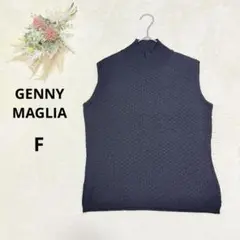ジェニーマグリア 【O】 ウールベスト 羊毛 シルク イタリア製 高級素材